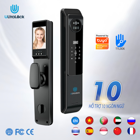 KHÓA TỰ ĐỘNG THÔNG MINH NHẬN DIỆN KHUÔN MẶT NGÔN NGỮ TIẾNG VIỆT ULTRALOCK-K28