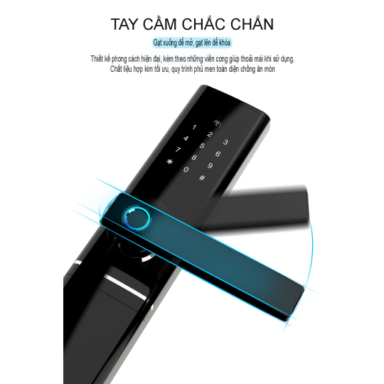 Khóa vân tay cao cấp 5 chức năng Ultralock D8