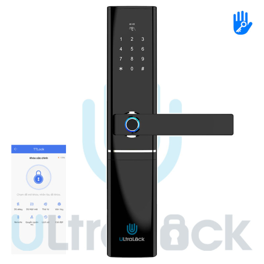 Khóa vân tay cao cấp 5 chức năng Ultralock D8