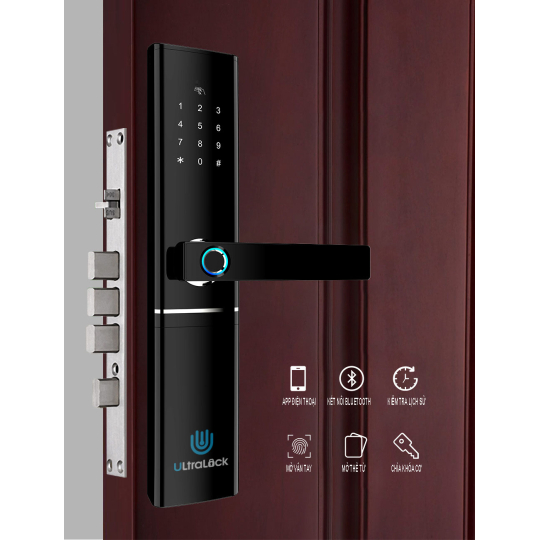 Khóa vân tay cao cấp 5 chức năng Ultralock D8